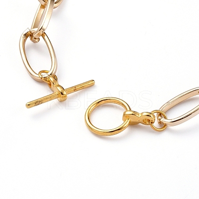 Unisex Aluminium Paperclip Chain Necklaces NJEW-JN02720-1