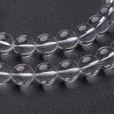 Synthetic Quartz Crystal Beads Strands GSR10mmA039-1-1
