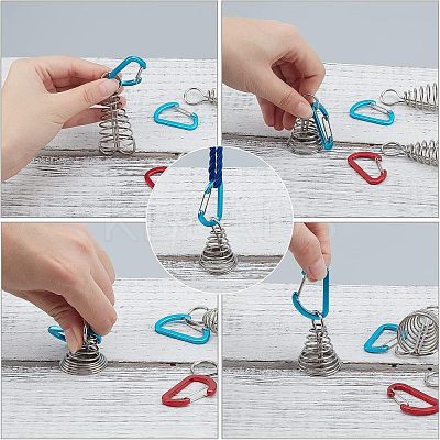 12Pcs 2 Colors Aluminium Alloy Tent Rope Tensioners FIND-FH0001-99-1