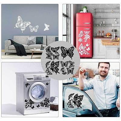 4Pcs 4 Styles PET Waterproof Self-adhesive Car Stickers DIY-WH0308-225A-096-1