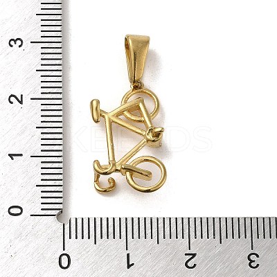 PVD Vacuum Plating 304 Stainless Steel Pendants STAS-B053-25G-1