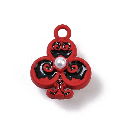 Spray Painted Alloy Pendants PALLOY-S038-08A-1