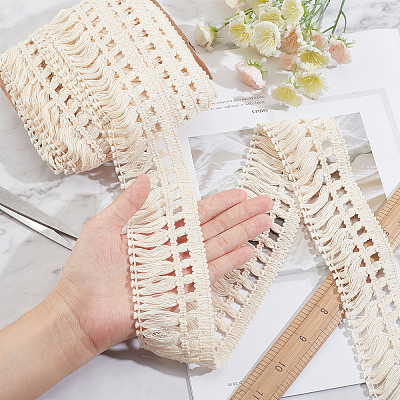 Cotton Lace Fringes Tassel Trimmings OCOR-AR0001-25-1