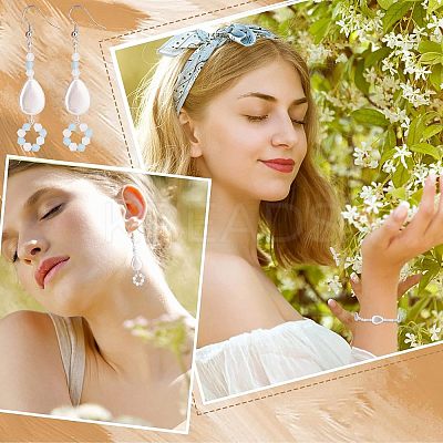 15 Strands 3 Color Faceted Bicone Opalite Beads Strands EGLA-FH0001-13-1