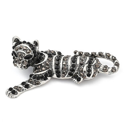 Alloy Rhinestone Brooches for Backpack Clothes JEWB-K007-05A-AS-1