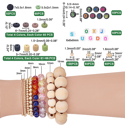 Handmade Polymer Clay Bead Strands CLAY-PH0001-79-1