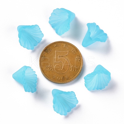 Frosted Acrylic Bead Caps MACR-S371-10A-755-1