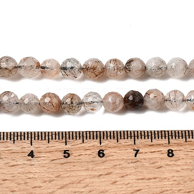 Natural Black Gold Rutilated Quartz Beads Strands G-D359-A02-6mm-1