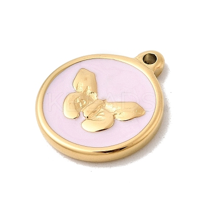 304 Stainless Steel Enamel Pendants STAS-Z179-33G-1