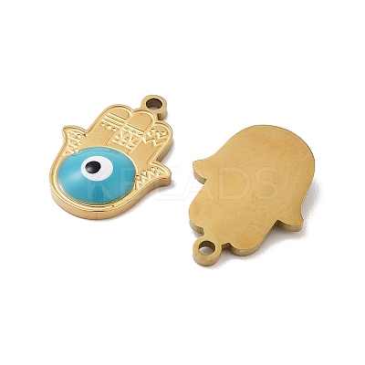 Ion Plating(IP) 316 Stainless Steel Enamel Pendants STAS-U014-72G-02-1