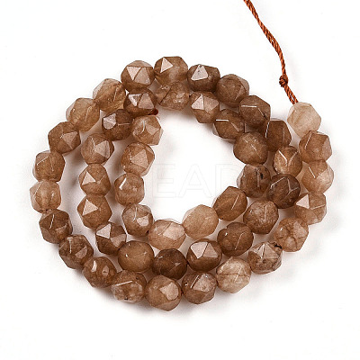 Dyed Natural White Jade Beads Strands G-T139-8mm-46Q-1