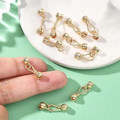 SHEGRACE Brass Bead Tips XGRQ58184-789G-1