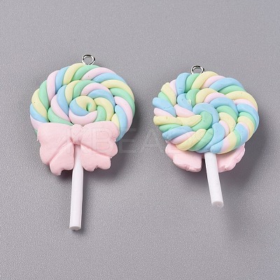 Resin Pendants RESI-TAC0002-14B-1