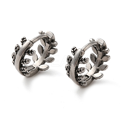 316 Surgical Stainless Steel Hoop Earrings EJEW-Q795-08AS-1