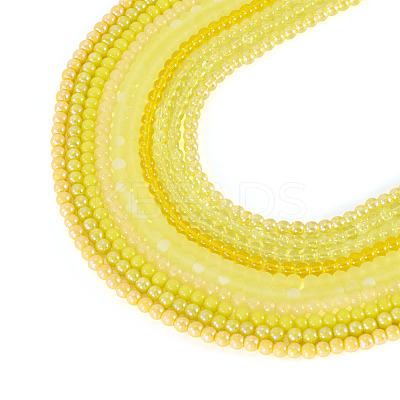 10 Strands 10 Styles Electroplate Opaque Glass Beads Strands GLAA-TA0003-60-1