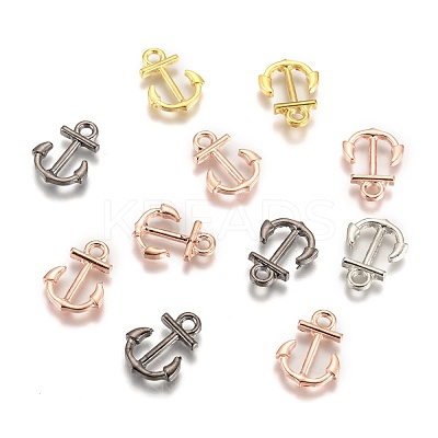 Anchor Brass Pendants ZIRC-F022-64-1
