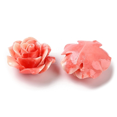 Carved Synthetic Coral Beads CORA-R021-05B-02-1