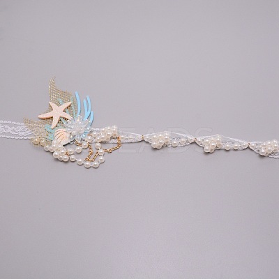 Lace Headbands for Girls OHAR-WH0021-01-1