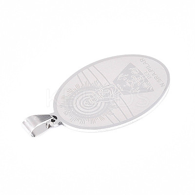 201 Stainless Steel Pendants STAS-T066-82P-02-1
