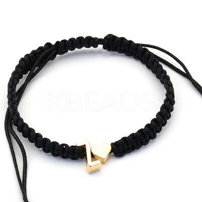 Alloy Beads Braided Bead Bracelets FS-WGADCE6-26-1