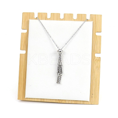 Non-Tarnish Stainless Steel Macrame Pouch Braided Gemstone Holder Pendant Necklace Making PW-WG22781-01-1