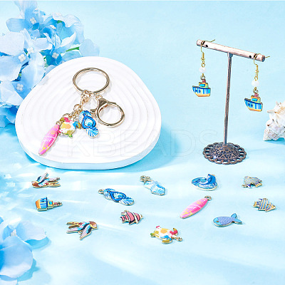24Pcs 12 Styles Alloy Pendants FIND-TA0010-87-1
