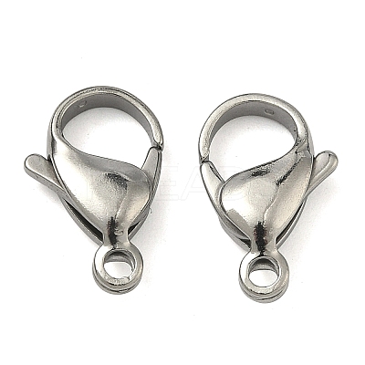 Tarnish Resistant 304 Stainless Steel Lobster Claw Clasps X-STAS-G035-G-1