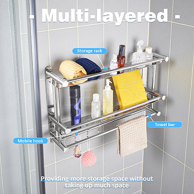 Stainless Steel Bathroom Towel Roll Holders DIY-TAC0020-94-1