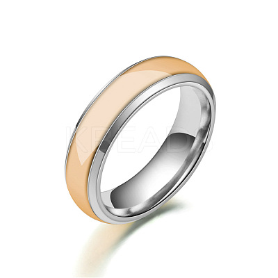 Luminous 304 Stainless Steel Flat Plain Band Finger Ring LS-LUMI-PW0001-117D-03-1
