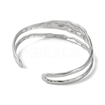 Fashionable 304 Stainless Steel Cuff Bangles for Women BJEW-B104-14P-1