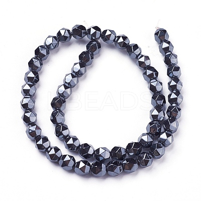 Non-magnetic Synthetic Hematite Beads Strands G-F613-01-B-1