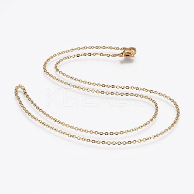 304 Stainless Steel Cable Chain Necklaces LS-NJEW-F248-23A-G-1