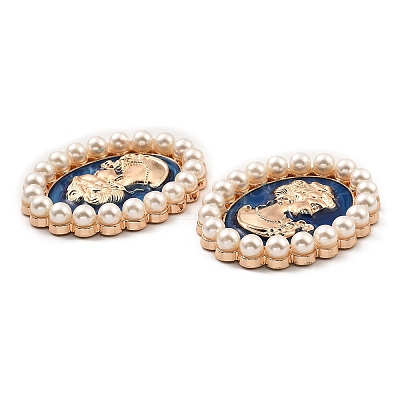 Zinc Alloy Enamel Cabochons ENAM-Q501-01LG-03-1