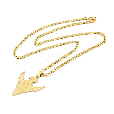 304 Stainless Steel Necklaces NJEW-Q338-12G-1