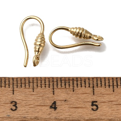 Brass Earring Hooks KK-H502-16G-1