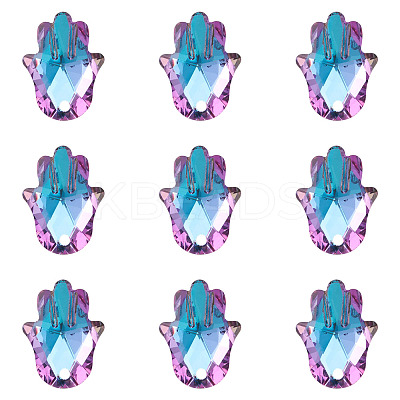 K9 Glass Rhinestone Pendants X-GLAA-TA001-008-1