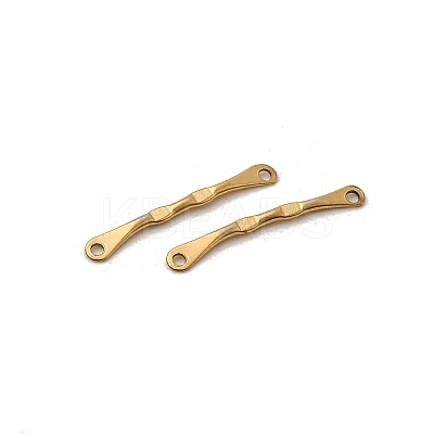 304 Stainless Steel Textured Bar Links Connector Charms STAS-A134-01A-G-1