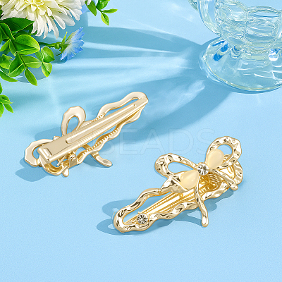 4Pcs 2 Colors Alloy Alligator Hair Clips OHAR-HY0001-06B-1