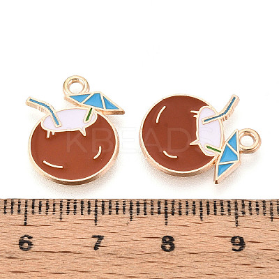 Beach Theme Alloy Enamel Pendants LS-ENAM-T022-33C-1