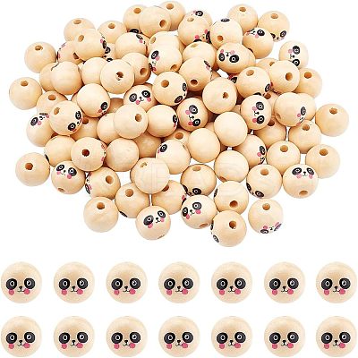 Natural Wood European Beads WOOD-PH0009-34-01B-1
