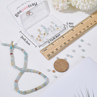 1 Strand Natural Flower Amazonite Beads Strands G-BBC0001-11-1