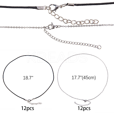 DIY Necklace Making DIY-SC0008-17P-1