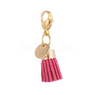 Suede Cord Tassel Pendants HJEW-JM00362-M-1