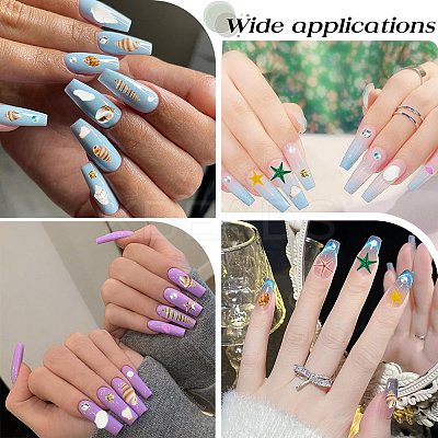 Ocean Theme Natural Shell & Resin & Plastic & Alloy Nail Art Decoration MRMJ-CP0001-34A-1