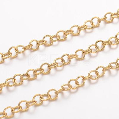 Ion Plating(IP) 304 Stainless Steel Rolo Chains CHS-H007-26G-1