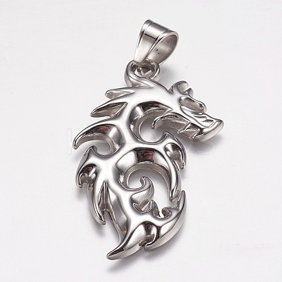 Tarnish Resistant 304 Stainless Steel Big Pendants STAS-P225-061P-1