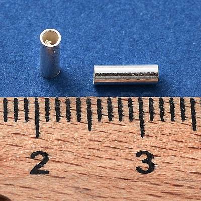 925 Sterling Silver Spacer Tube Beads STER-Z006-02B-S-1