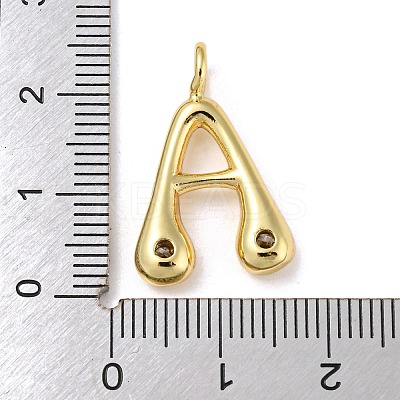 Rack Plating Brass Micro Pave Cubic Zirconia Pendants X-KK-A200-24G-A-1