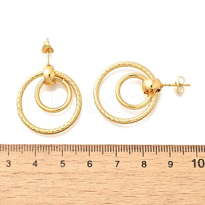 201 Stainless Steel Earrings EJEW-Q026-02G-B-1