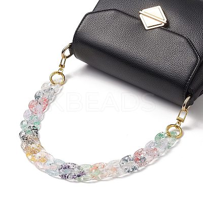 Transparent Acrylic Curban Chain Bag Handles AJEW-BA00102-1